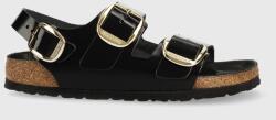 Birkenstock bőr szandál Milano - fekete Női 39