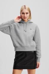 KARL LAGERFELD pamut melegítőfelső szürke, melange, kapucnis, A3W20053 - szürke M