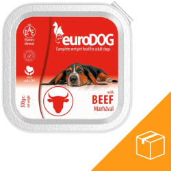 Euro Pet Euro Dog Alutálcás Kutyaeledel (Marha) - 9x300 g