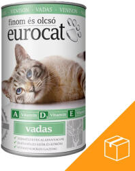 Euro Pet Euro Cat Konzerv Macskáknak (Vad) - 24x415 g