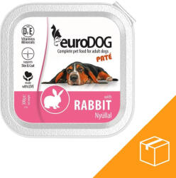 Euro Pet Euro Dog Paté Alutálcás Kutyaeledel (Nyúl) - 9x300 g