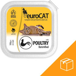 Euro Pet Euro Cat Alutálcás Macskaeledel (Baromfi) - 16x100 g