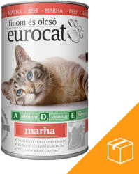 Euro Pet Euro Cat Konzerv Macskáknak (Marha) - 24x415 g