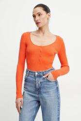 PINKO selyem pulóver könnyű, női, narancssárga, 104809 A1KW - narancssárga M