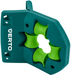 VERTO Görgős tömlővezető, zárt, földhöz rögzíthető (15G852) - szerszamhaz