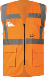 Halo - HI-VIS LÁTHATÓSÁGI ÜGYVEZETŐ KABÁT (EN20471)NARANCS - 4XL (HAL9624727E)