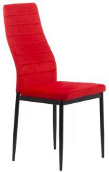 Chairs ON Scaun bucătărie din catifea BUC 263V-Roșu