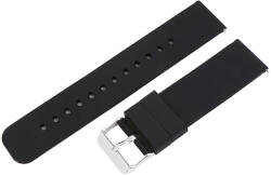  Műanyag okosóra szíj, gyorskioldós, fekete színű, normál hossz, 20mm (9328-0)