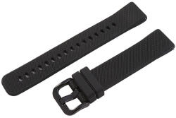 Műanyag okosóra szíj, gyorskioldós, fekete színű, normál hossz, 20mm (9318-0)