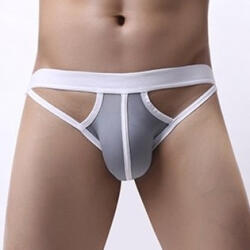 MenSexyWear Jockstrap Mini - stílusos szürke férfi alsónemű - szexvital