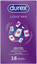 Durex Love Mix - óvszer csomag (18db) (04159100000) - padlizsan