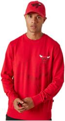 New Era Férfi szabadidős cipzár nélküli pulcsi New Era NBA WASHED PACK GRAPHIC CREW CHICAGO BULLS piros 13083867 - S