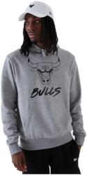 New Era Férfi szabadidős cipzár nélküli pulcsi New Era NBA METALLIC PO HOODY CHICAGO BULLS szürke 60292299 - M