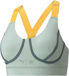PUMA Női merevítő sportmelltartó Puma TRAIN FIRST MILE MID BRA PD W zöld 520250-79 - M