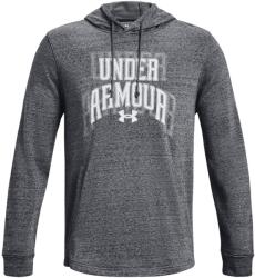 Under Armour Férfi funkcionális cipzár nélküli pulcsi Under Armour RIVAL TERRY GRAPHIC HD szürke 1379766-012 - L