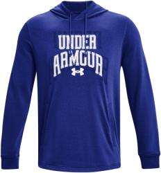 Under Armour Férfi funkcionális cipzár nélküli pulcsi Under Armour RIVAL TERRY GRAPHIC HD kék 1379766-400 - L
