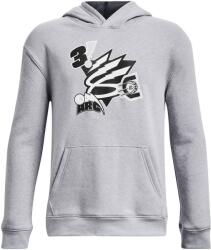 Under Armour Gyerek szabadidős cipzár nélküli pulcsi Under Armour CURRY BOYS BIG SPLASH HOODIE szürke 1374304-011 - YXL