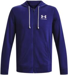 Under Armour Férfi sportos cipzáras pulcsi Under Armour RIVAL TERRY LC FZ kék 1370409-468 - M
