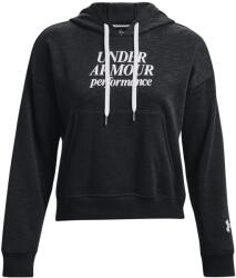 Under Armour Női sportos cipzár nélküli pulcsi Under Armour ESSENTIAL SCRIPT HOODIE W fekete 1374107-001 - M
