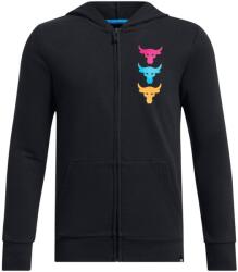Under Armour Project Rock Gyerek szabadidős cipzár nélküli pulcsi Under Armour PJT RCK BOYS LS FZ HD Q2 fekete 1384091-001 - YL