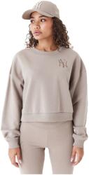 New Era Női szabadidős cipzár nélküli pulcsi New Era MLB LE CROP CREW NEW YORK YANKEES W bézs 60435301 - L