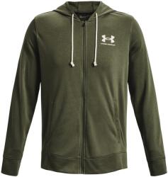 Under Armour Férfi sportos cipzáras pulcsi Under Armour RIVAL TERRY LC FZ zöld 1370409-390 - L