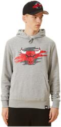 New Era Férfi szabadidős cipzár nélküli pulcsi New Era NBA TEAR LOGO HOODY CHICAGO BULLS szürke 12893080 - XL