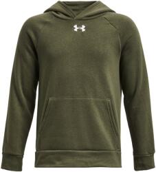 Under Armour Gyerek funkcionális cipzár nélküli pulcsi Under Armour RIVAL FLEECE HOODIE K zöld 1379792-390 - YS