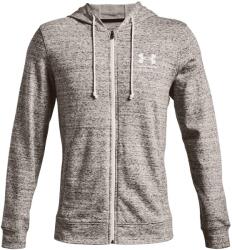 Under Armour Férfi funkcionális cipzáras pulcsi Under Armour RIVAL TERRY LC FZ fehér 1370409-112 - S