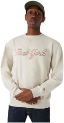 New Era Férfi szabadidős cipzár nélküli pulcsi New Era MLB HERITAGE SCRIPT CREW NEW YORK YANKEES szürke 12720154 - L