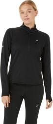 ASICS Női funkcionális félcipzáras pulcsi Asics ROAD WINTER 1/2 ZIP MID LAYER W fekete 2012D068-001 - S
