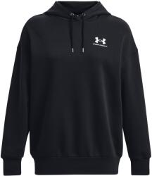Under Armour Női sportos cipzár nélküli pulcsi Under Armour ESSENTIAL FLC OS HOODIE W fekete 1379495-001 - XS