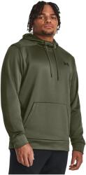 Under Armour Férfi sportos cipzár nélküli pulcsi Under Armour ARMOUR FLEECE HOODIE zöld 1373353-390 - L