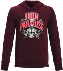 Under Armour Project Rock Gyerek sportos cipzár nélküli pulcsi Under Armour PJT RCK HM GYM RVL HDY K piros 1373629-600 - YM