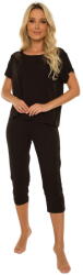 De Lafense Pijama dama DE LAFENSE 740 VELAR negru: L (30934 L)