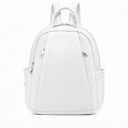Plazabox Női hátizsák fehér sokzsebes prémium eco bőr többfunkciós (en-595-white)