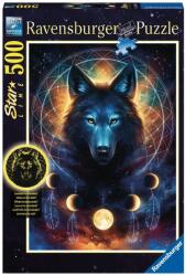 Ravensburger - Hold Farkas - sötétben világít 500 darabos kirakó (13970)