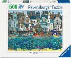 Ravensburger - Csodák kikötője - Nyüzsgő fantáziakikötő 1500 darabos kirakó (12001398)