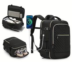  Utazó Hátizsák- Fekete- 41 X 28 X 21 Cm (ed396253-2)