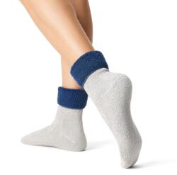 Vlnka Merinó gyapjú zokni "froté" - kék zokniméret 40-42