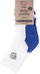 Vlnka Merinó gyerek zokni 2 pár - kék zokniméret 30-34
