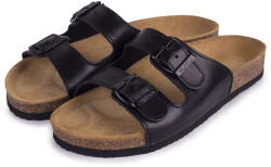 Vlnka Női anatómiai parafa papucs Linda, fekete felnőtt cipő méret 36