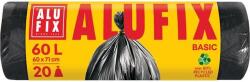 Alufix Szemeteszsák, 60 l, 20 db, 60x71 cm, 10 , ALUFIX "Economy", fekete (kht1270) - irodaszer