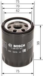 Bosch olajszűrő BOSCH F 026 407 027 for MERCEDES-BENZ, MITSUBISHI, SMART (F 026 407 027)