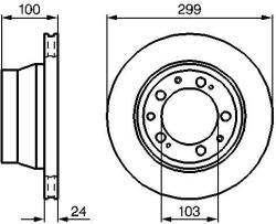 Bosch féktárcsa BOSCH 0 986 478 419 for PORSCHE (0 986 478 419)