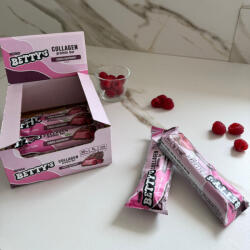 Weider Betty's Collagen Protein Bar kollagén szelet - 12x50g - csokis-málna