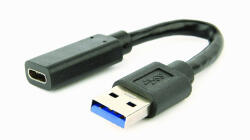 Gembird USB3.1 / USB-C adapter kábel 0.1m fekete Gembird (A-USB3-AMCF-01)