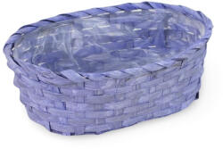  Bambusz ovál fonott tál pasztell lila - papelito