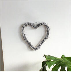  Szívkoszorú szürke 20cm - papelito