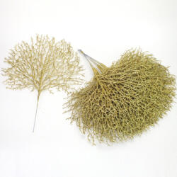  Korall levél csillámos arany 10db/csomag - papelito